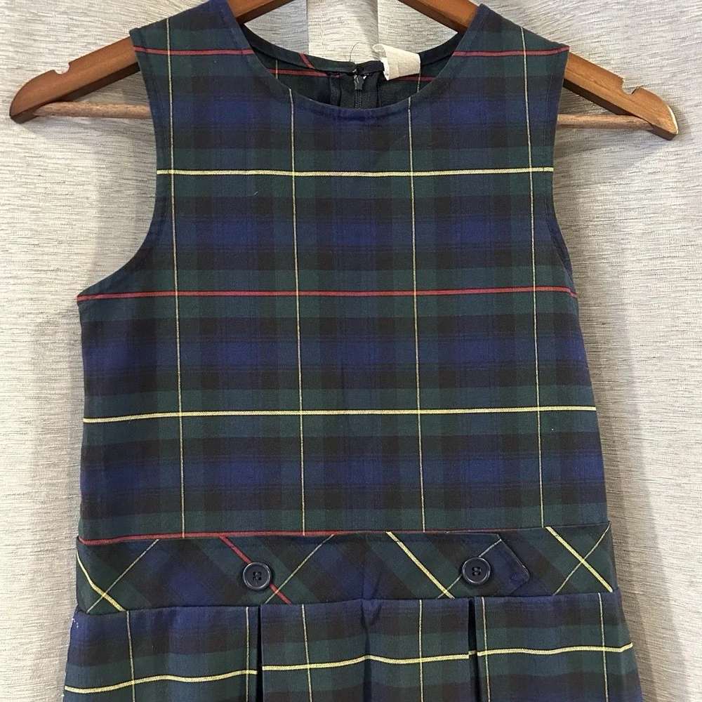Vintage Plaid School Uniform‎ Dress Size 6X